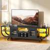 TV Stand Cabinet 160cm LED Storage Unit Industrial Metal Frame Fits 70 Inch TVs