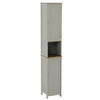 Priano Freestanding Bathroom Cabinet Unit Grey Vanity Cupboard Storage Unit