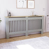 White Radiator Cover MDF Small Large Modern Wood Slat Grill Cabinet Furniture