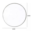 Silver Large Round Mirror Wall Mount Bathroom Vanity Makeup Metal Frame 40-80cm