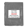 Waterproof 300GSM Extra Heavy Duty SUPERGRADE Tarpaulins Ground Sheet Cover Tarp