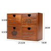 Vintage Wooden Small Cabinet Storage Box Desktop Organizer Unit Display Shelving