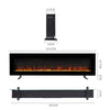 40-100" LED Fireplace Media Wall Fire Wall Mounted /Standing Electric Heater New