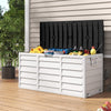 Large Outdoor Storage Box Garden Patio Plastic Chest Lid Container Multibox Shed