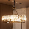 Modern Farmhouse Crystal Chandelier Black Antique Pendant Light Ceiling Fixture