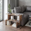 Modern Side Sofa Couch Small End Table Rustic Coffee Narrow Slim Furniture Unit