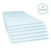 6~42Pcs Clear 4mm Polycarbonate Sheets Twinwall Panel Greenhouse Shed Roof Sheet