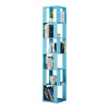 190cm Rotating Bookcase, Freestanding Bookshelf for Living Room, Corner Bookcase