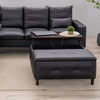 Extra Lift Up Square Storage Ottoman,Upholstered Coffee Table Storage Ottoman