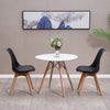 80CM Round Dining Table + Tulip Chairs Set Wooden Legs Kitchen Home Furniture