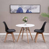 80CM Round Dining Table + Tulip Chairs Set Wooden Legs Kitchen Home Furniture