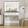 Dressing Table with LED Mirror Makeup Desk Vanity Table with 2 or 5 Drawers New