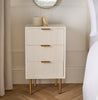 OHS Ribbed Bedside Table Cabinet 3/4/5/6 Draw Nightstand Side Board