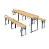 Wood Metal Picnic Table Bench Set Furniture Garden Outdoor Patio Desk Chair Seat