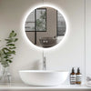 LED Bathroom Mirror with 3 Mode Lights Demister Illuminate Touch Sensor Anti-fog