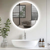 LED Bathroom Mirror with 3 Mode Lights Demister Illuminate Touch Sensor Anti-fog