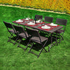 Outdoor Camping Picnic Table Set Portable Folding Garden Pub Table Bench Chairs