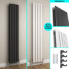 Vertical Radiator Flat Panel Tall Upright Rad 1800 Anthracite White Black Double