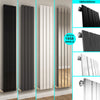 Vertical Radiator Flat Panel Tall Upright Rad 1800 Anthracite White Black Double