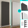 Vertical Radiator Flat Panel Tall Upright Rad 1800 Anthracite White Black Double