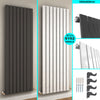 Vertical Radiator Flat Panel Tall Upright Rad 1800 Anthracite White Black Double