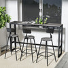 Outdoor Garden Patio Bar Table Indoor Home Bistro Set With 2/3 High Bar Stools