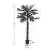 6 5 4ft Large Faux Palm Tree Fake Artificial Fake Plant Realistic Tree Garden UK