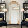 Vintage Antique Gold Arched Full Length Mirror 4ft 6ft Home Living Room Bedroom