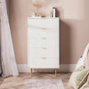 OHS Ribbed Bedside Table Cabinet 3/4/5/6 Draw Nightstand Side Board