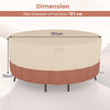 158/181/213 CM Round Patio Furniture Cover Outdoor Dining Table Chair Set Cover
