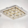20-100cm Flush Mount Modern Square Ceiling Chandelier Crystal Light Lamp Pendant