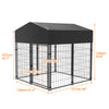 Outdoor Large Dog Kennel Pet House Puppy Training Run Cage PlayPen w/ Shed Cover