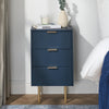 OHS Ribbed Bedside Table Cabinet 3/4/5/6 Draw Nightstand Side Board