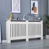 White Radiator Cover Cabinet Small Large Modern MDF Slat Wood Grill Furniture