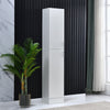 Modern Bathroom Tall Cabinet with Storage Shelf&Door Corner Shelf Bookshelf