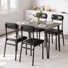 Dining Table Set with 2/4 Chairs, Modern Design for Kitchen, Home, Patio, Garden
