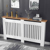 White Radiator Cover Cabinet Small Large Modern MDF Slat Wood Grill Furniture