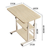 Adjustable Height Mobile Laptop Table Notebook Desk Sofa Bed Tray Stand Computer