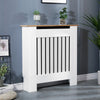 White Radiator Cover Cabinet Small Large Modern MDF Slat Wood Grill Furniture