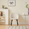 Dining Chairs Velvet Set Padded Seat Metal Leg Kitchen Chair Home Office