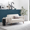 Teddy Velvet Upholstered Post Modern 2 Seater Sofa