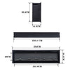 40/50/60/70/80/100inch Insert/Wall Mounted LED Fireplace Electric Inset Fire