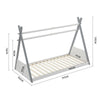 Single Kids Floor Beds Pine Wood House Bed Frame Toddler Children Bedstead Cabin