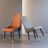 Dining Chairs 2/4Pcs Modern Leather High Back Sturdy Metal Legs Home Office Cafe