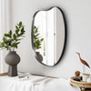 Wall Mounted Framed Mirror Vanity Makeup Bedroom Glass Dressing Mirror Shaped