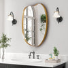 Framed Arched Mirror Wall Mounted Vanity Makeup Bedroom Glass Dressing Mirror