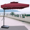 Large Square Beach Umbrella, Outdoor Stall Parasol, Sun Shade Homestay Wrench