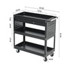 Large Metal Tool Chest Box Roller Cabinet Garage Tool Storage Cart Drawer w/Keys