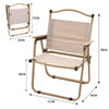 Folding Camping Chair Portable Outdoor OxfordCloth Seat Alum Frame Beach Fishing