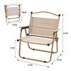 Folding Camping Chair Portable Outdoor OxfordCloth Seat Alum Frame Beach Fishing